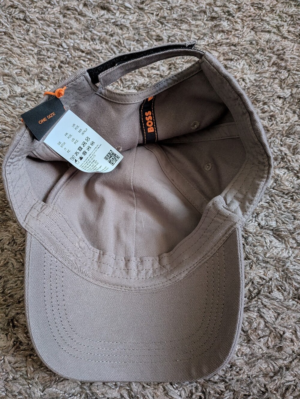 NWT Hugo Boss Derrel Tonal Square Logo Cotton Adjustable Hat Men's - Picture 4 of 6